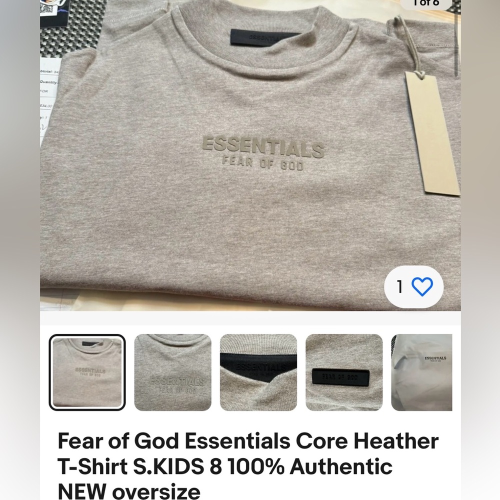 ESSENTIALS “FEAR OF GOD” TEE SHIRT